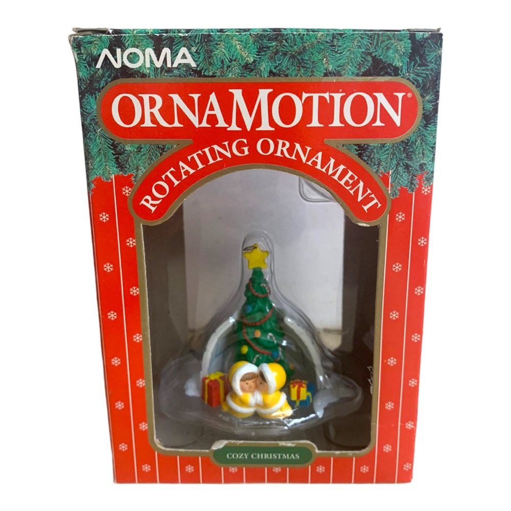 Vintage 1989 NOMA Ornamotion Igloo Rotation Christmas Tree Ornament